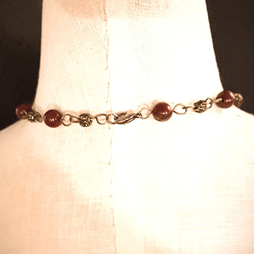 Thumbnail: Red Jasper Gemstones 20" Necklace