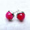 Thumbnail: Select Various Hot Pink Cabochon Gemstone Earrings