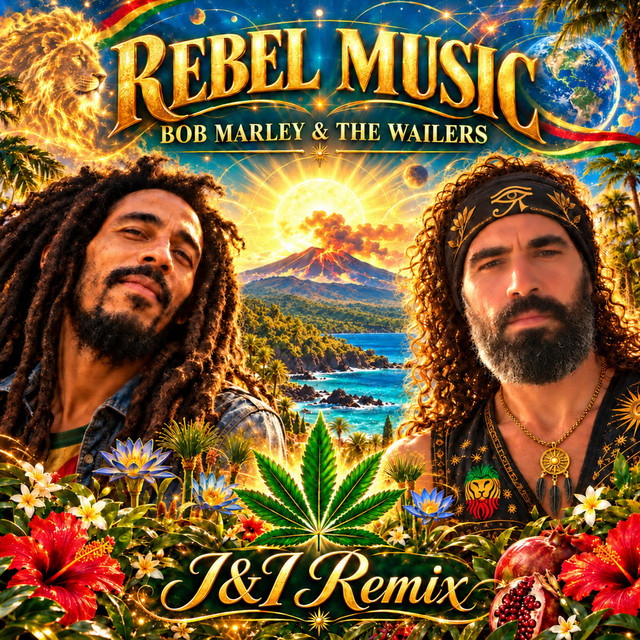 Playlist artwork: Rebel Music 🌿☀️🎶 • Bob Marley & The Wailers feat. Jah • {🔆🌍🌿I & I ~ ReMiX🌿🌍🔆} •