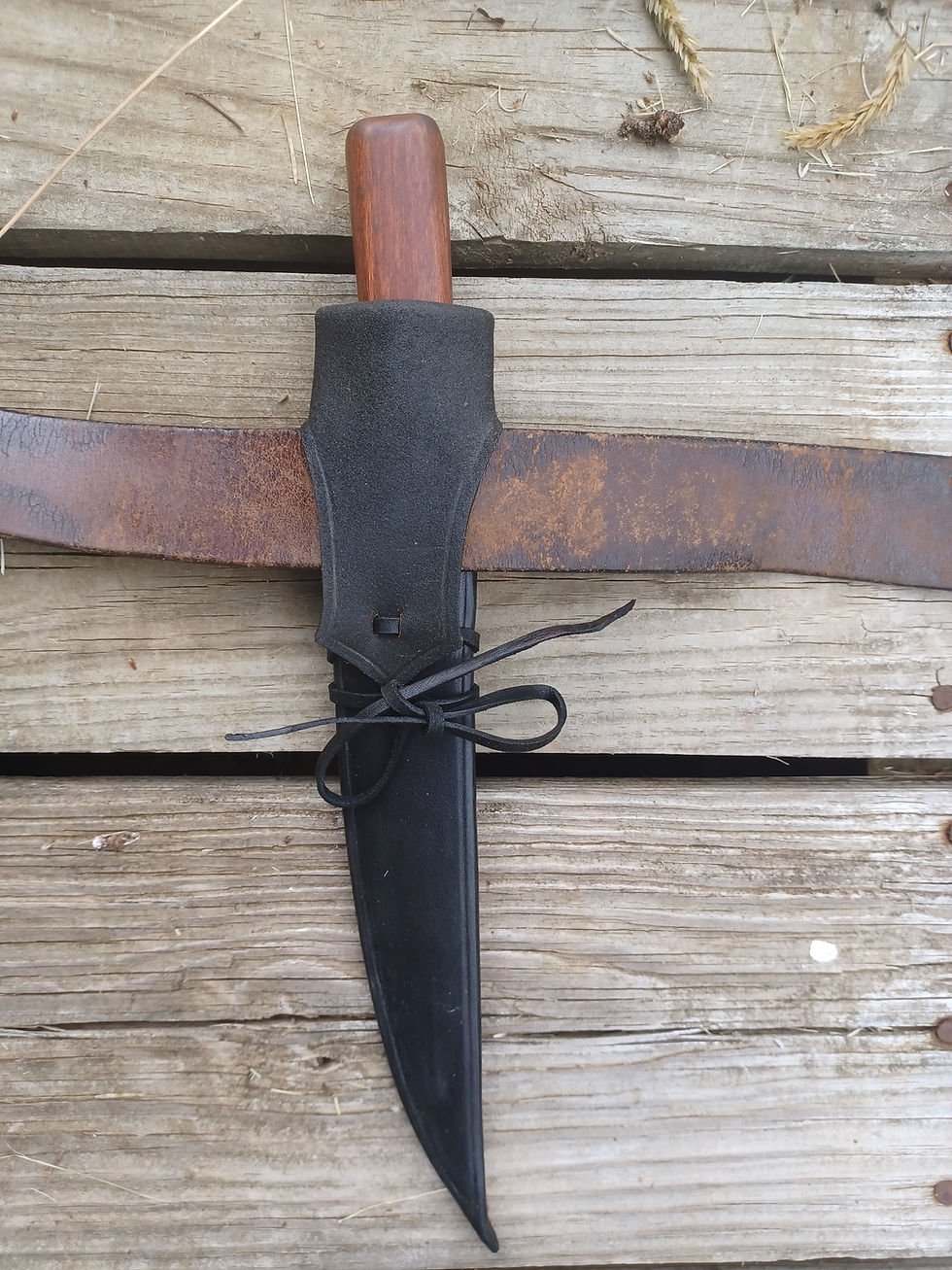 Thumbnail: Colonial-Period Butcher Knife with sheath #b7C1