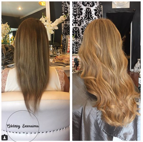Love Hair Extension before and afters