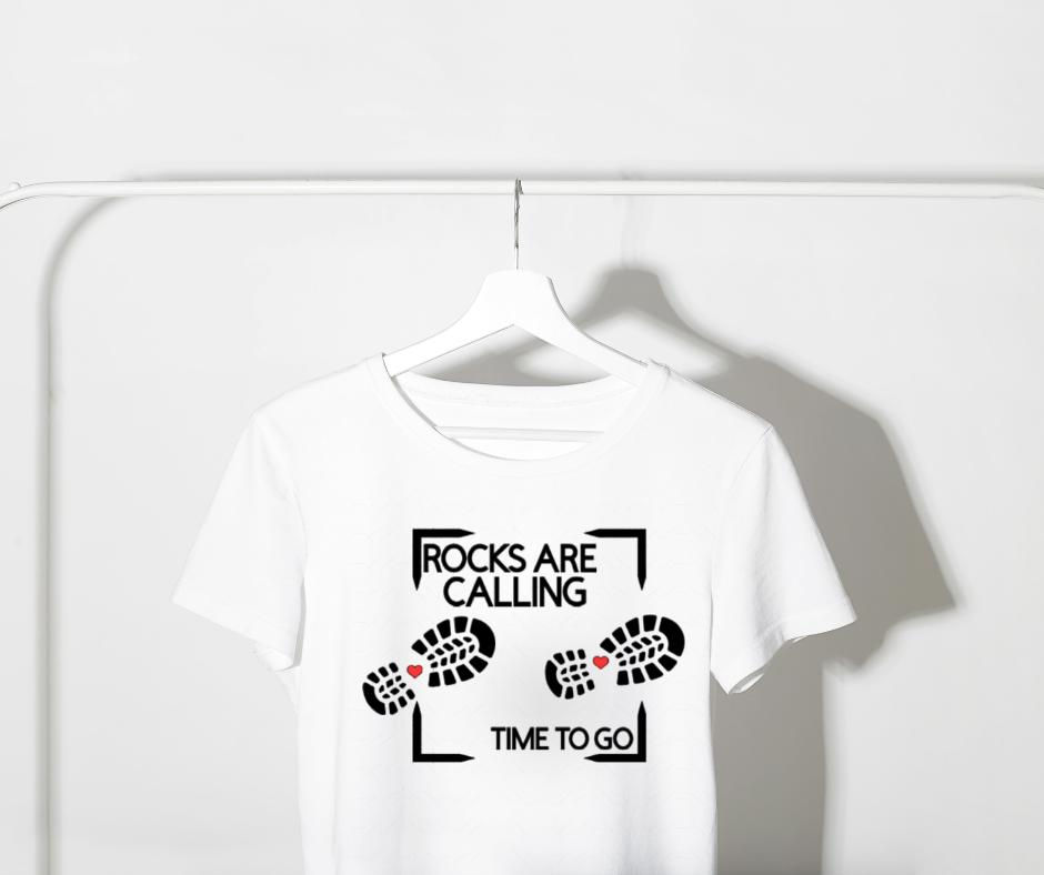 Thumbnail: Rocks Are Calling Graphic Tee | Hiking Rockhound Shirt