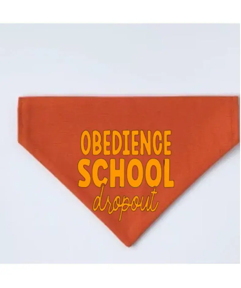 Thumbnail: Obedience School Dropout Dog Bandana | Funny Pet Accessory