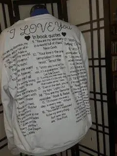 Thumbnail: Custom Book Quote Sweatshirt | Romantic Gift for Readers