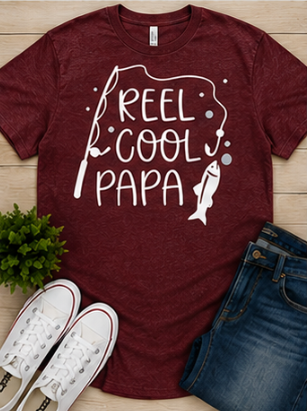 Thumbnail: Reel Cool Papa Shirt – Funny Fishing Grandpa Tee
