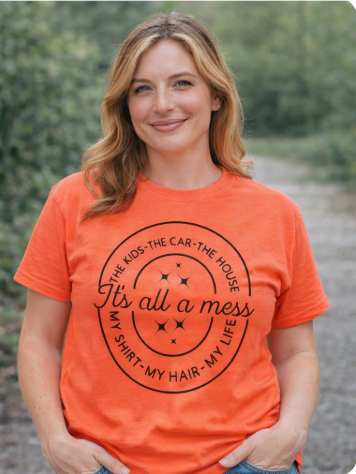 Thumbnail: It's All a Mess Mom Life Shirt | Sarcastic Teacher Tee