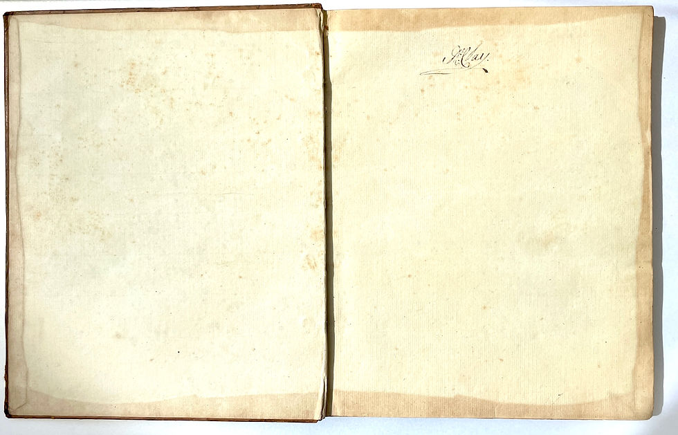 Miniature : Front pastedown of The English Garden 1781 full calf antiquarian book