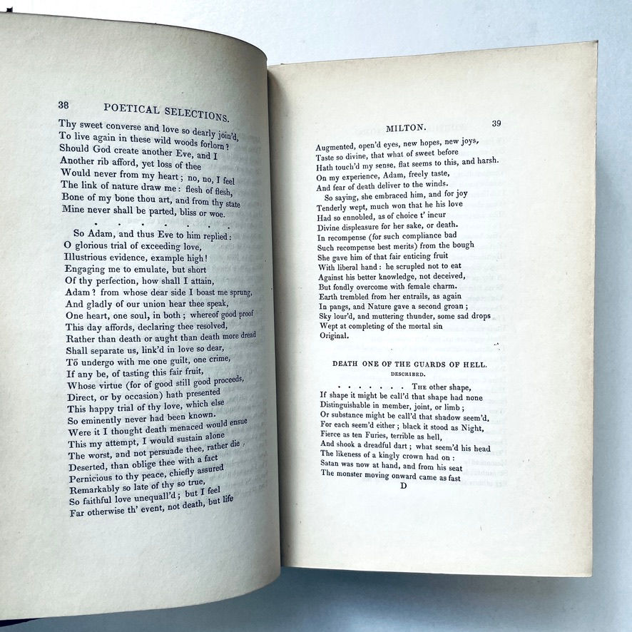 Thumbnail: Example neat text inside Spenser–Beattie Half Leather Illustrated