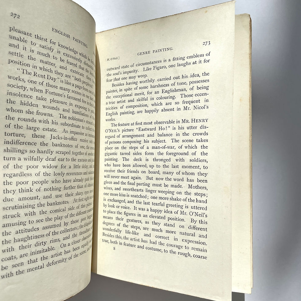 Miniaturbild: Pages 272–273 showing text and illustrations in 1885 Chesneau English School of Painting.