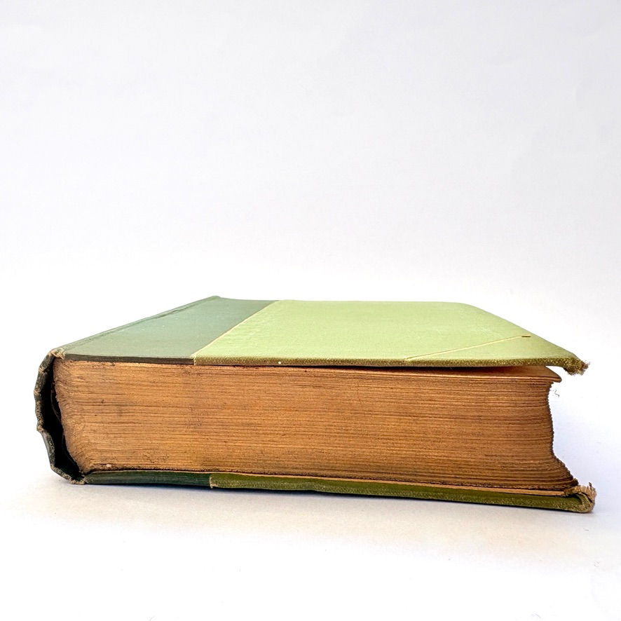 Gilt top edge of The Last of the Barons Edwardian Emerald Library volume