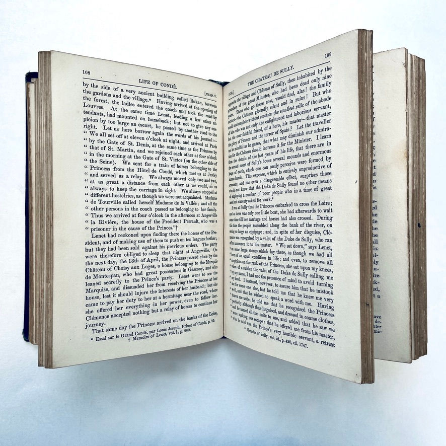 Miniatyrbild: Mid-section pages from Life of Louis, Prince of Condé showing light ageing.