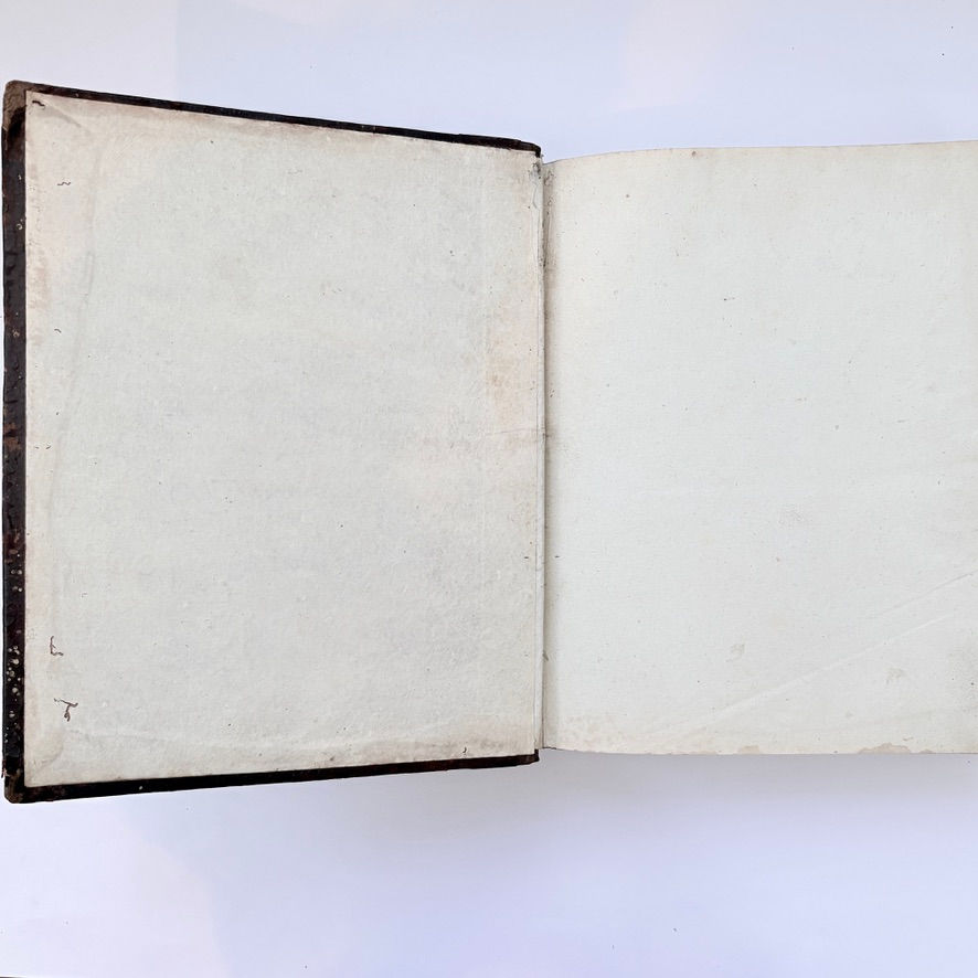 Thumbnail: Front pastedown in John Throsby's Leicestershire Views Supplement published 1790