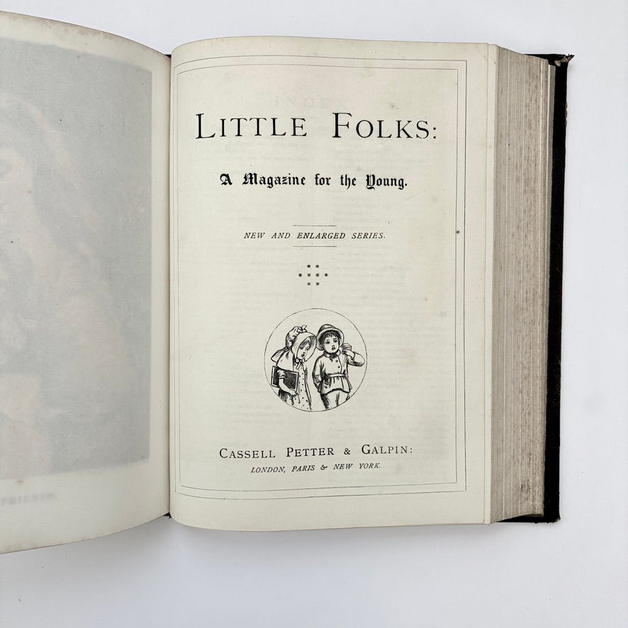 サムネイル： Volume 8 title page of Little Folks Magazine published by Cassell Petter Galpin