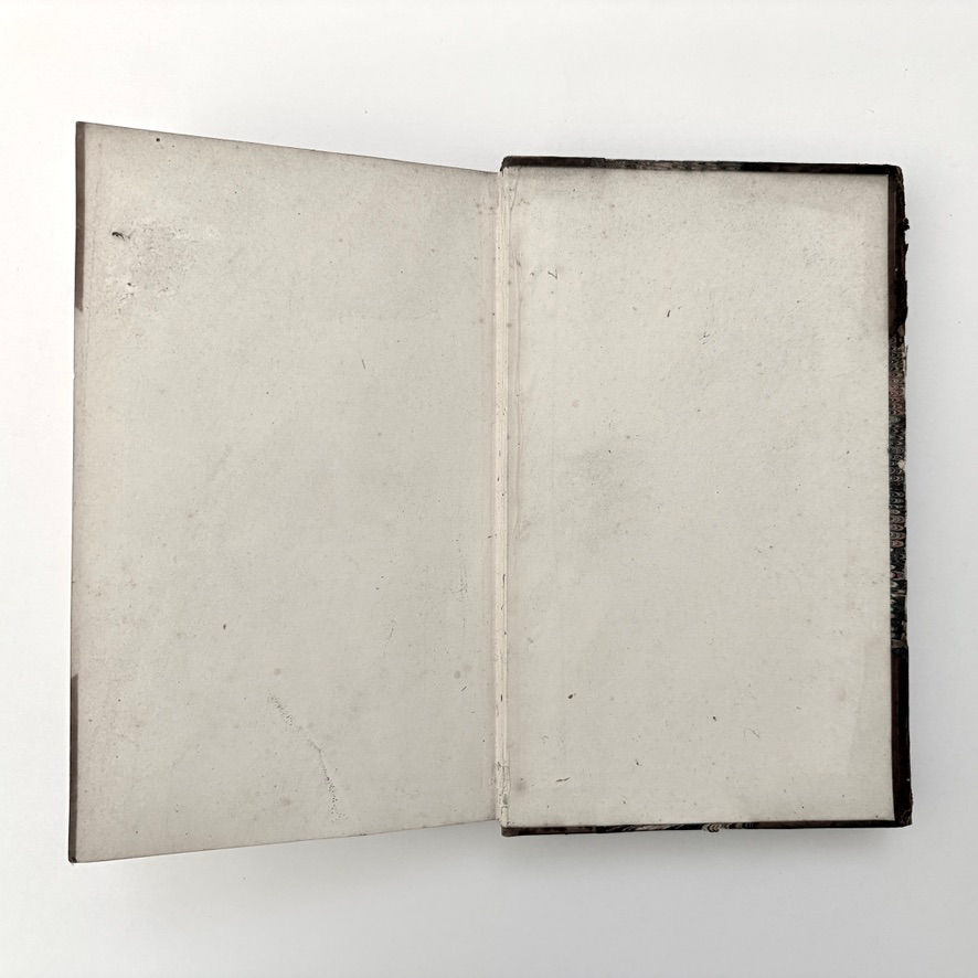 Miniature : Rear pastedown of German Romance Volume IV 1827