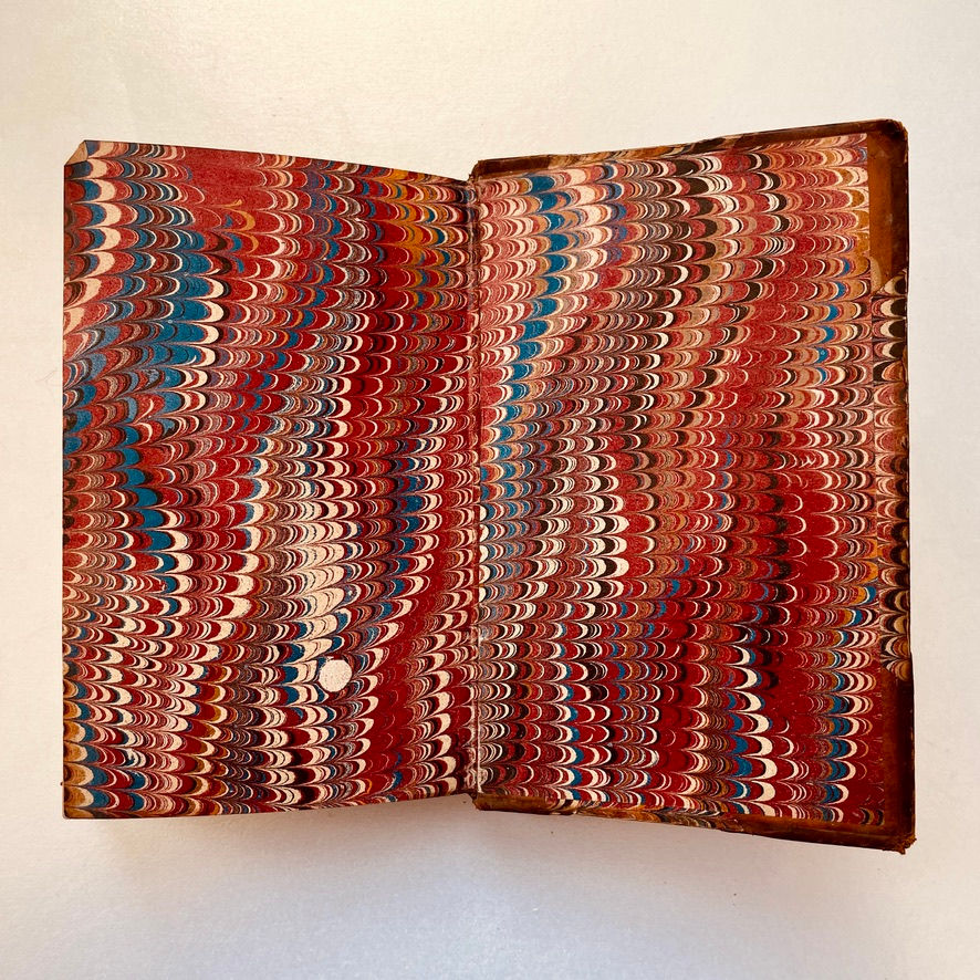 縮圖：Back pastedown and marbled endpaper of 1855 Routledge edition