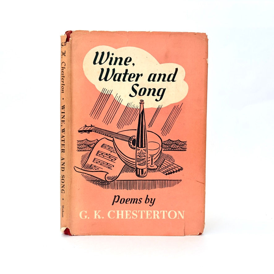 Wine Water and Song 1946 illustrated edition with original dust jacket front cover