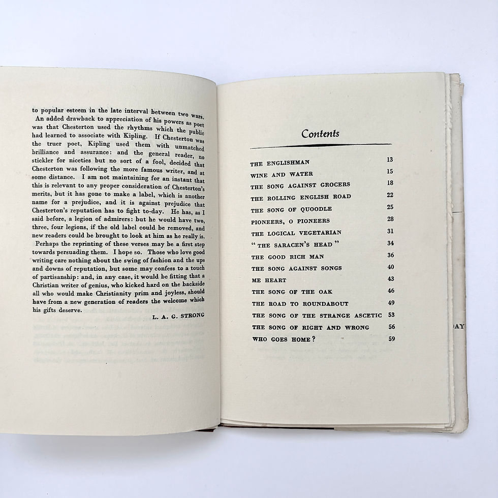 サムネイル： Contents page of Wine Water and Song illustrated edition