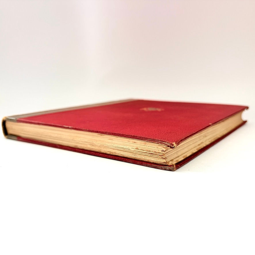 縮圖：Old Nottinghamshire 1881 bottom page edges foxing visible when closed