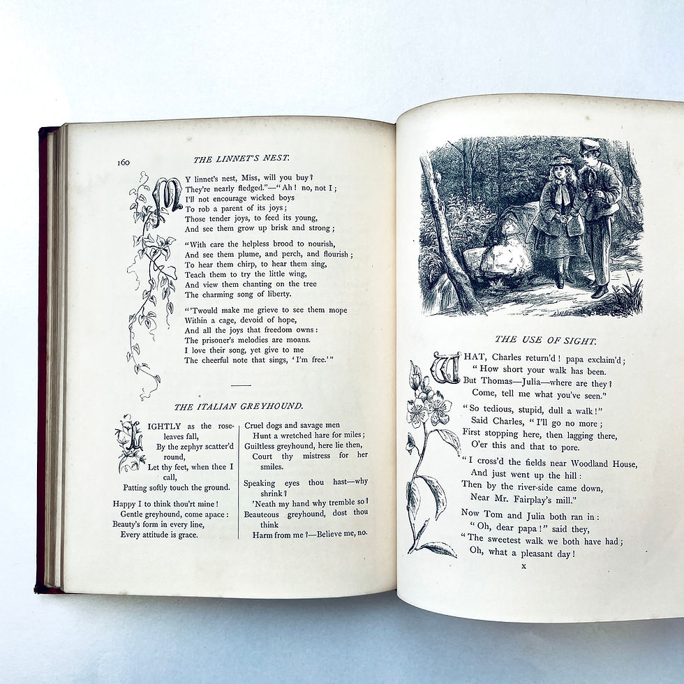 サムネイル： Original Poems 1868 / Profusely Illustrated / Victorian Gilt Cloth Gift Book