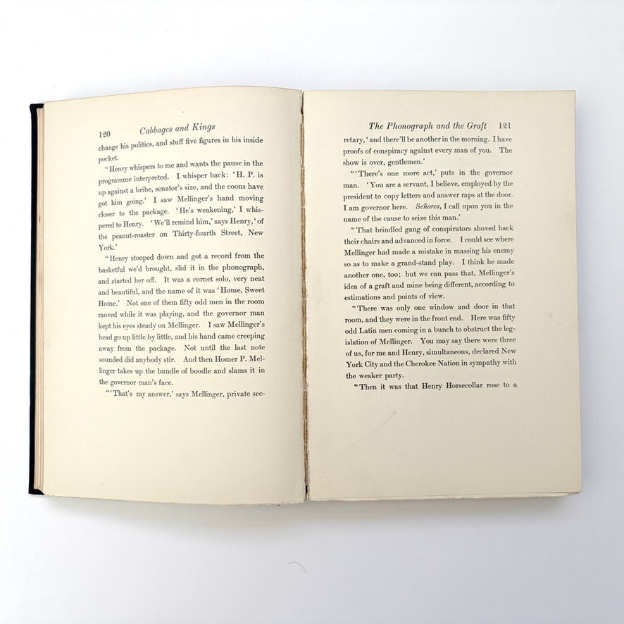 Thumbnail: Light gutter crack between pages 120 and 121 in O Henry volume