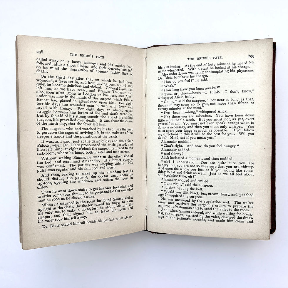 縮圖：The Bride’s Fate pages 298 and 299 interior condition example