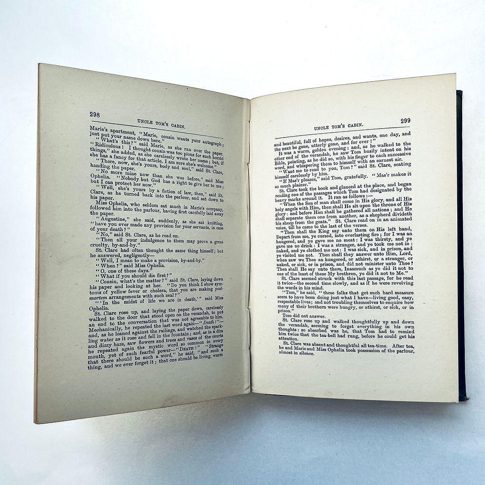 Miniaturbild: Partially loose lower binding, pages still attached and intact.