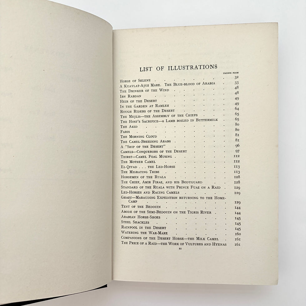 Miniatura: List of illustrations in Drinkers of the Wind first edition equestrian book