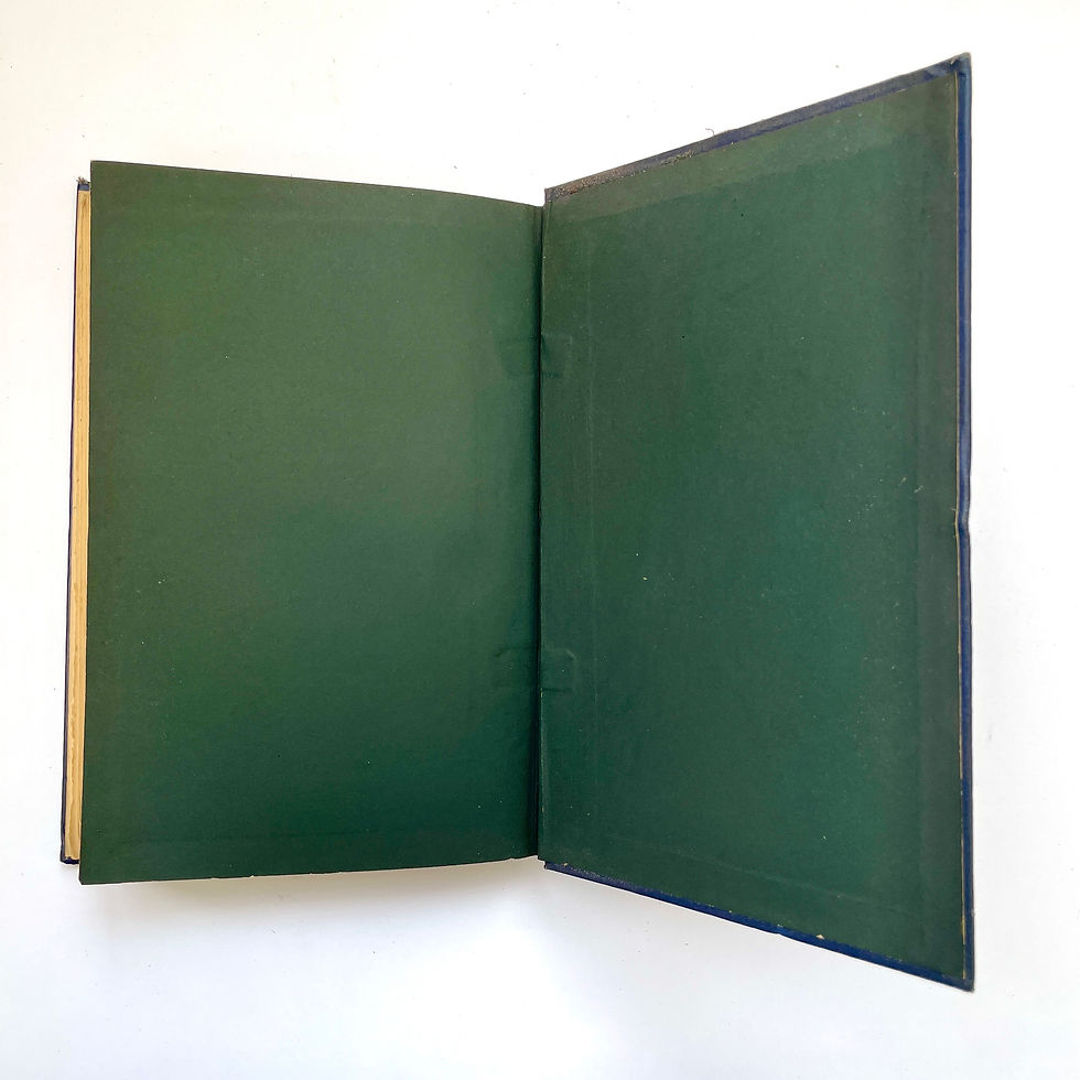 縮圖：Rear pastedown of Thackeray: A Study, late Victorian hardback