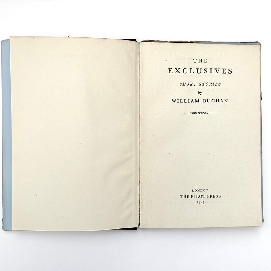 Miniaturbild: Title page The Exclusives William Buchan 1943 first edition