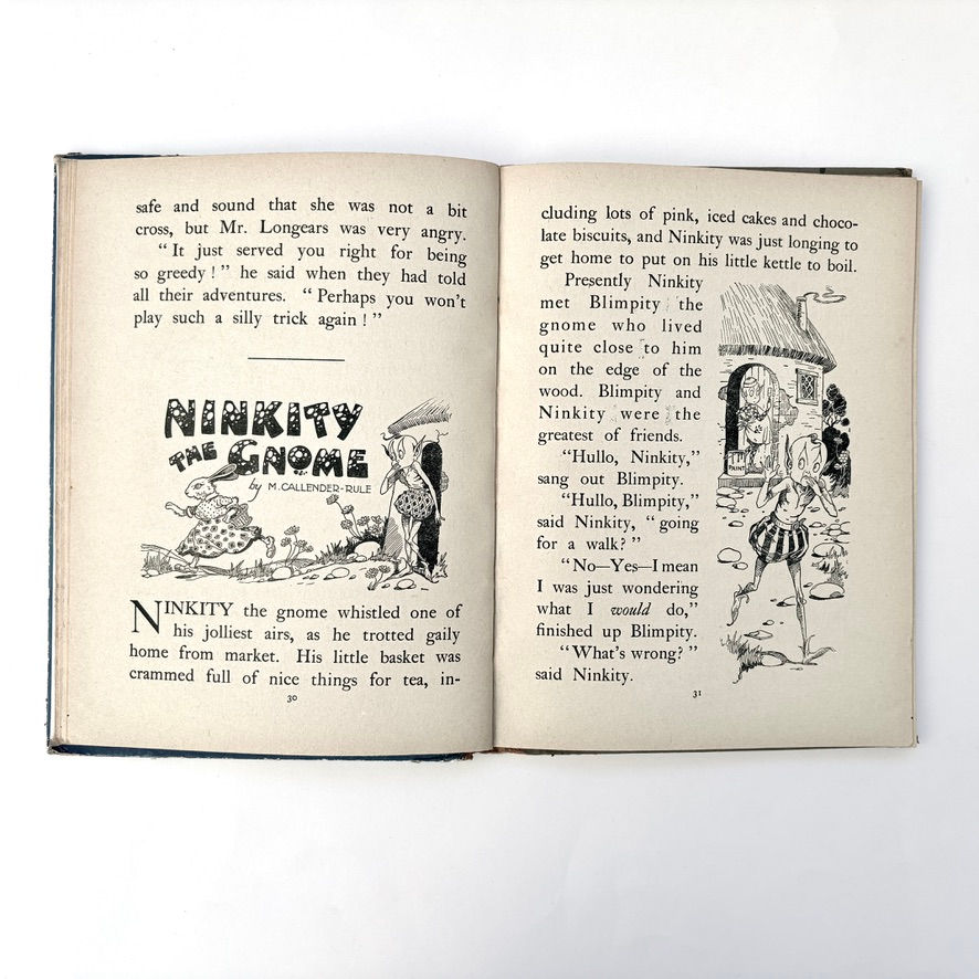 Miniature : Ninkity the Gnome by M. Callender-Rule with period illustration
