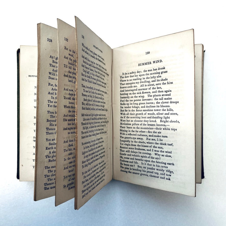 サムネイル： Sample of text pages from 1850 Poetical Works by William Cullen Bryant