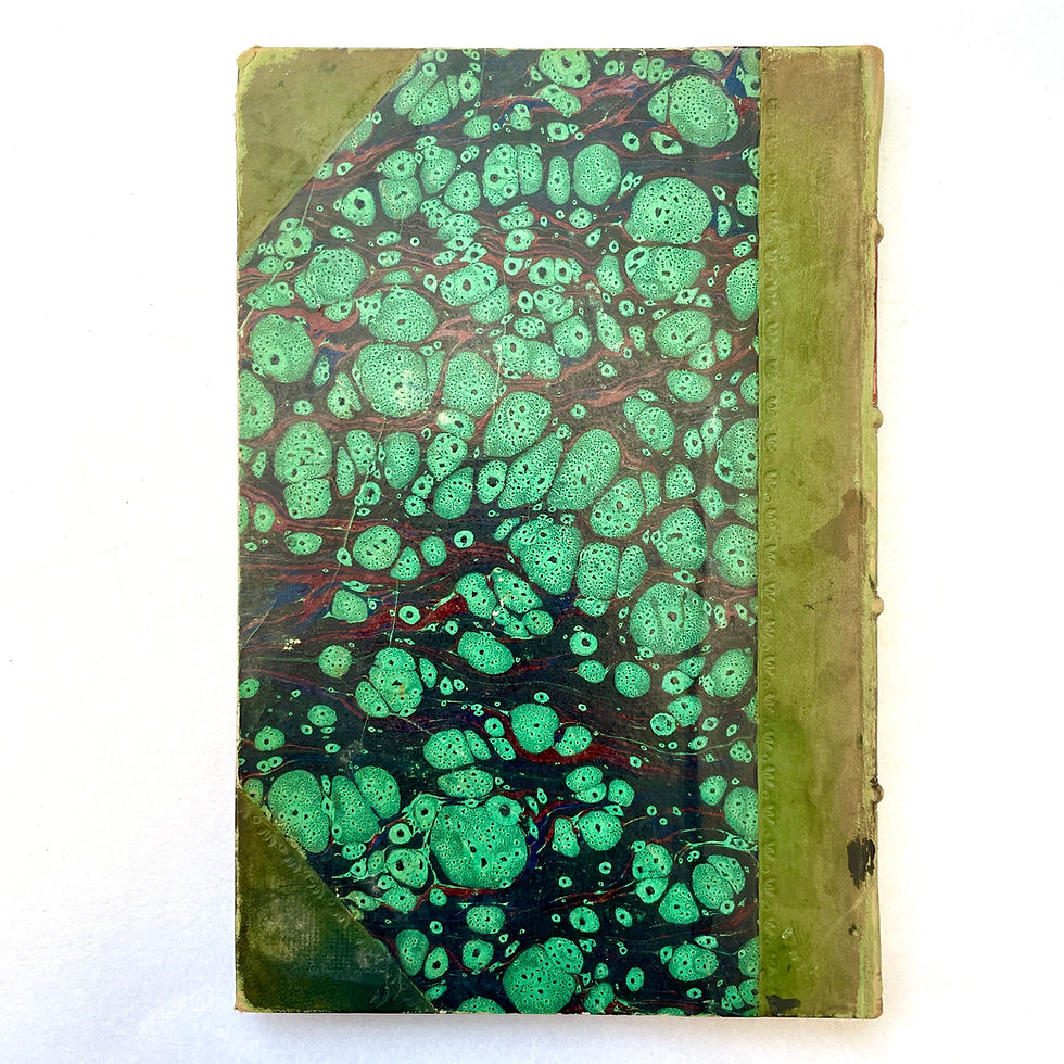 Pikkukuva: Rear board of antique leather-bound book
