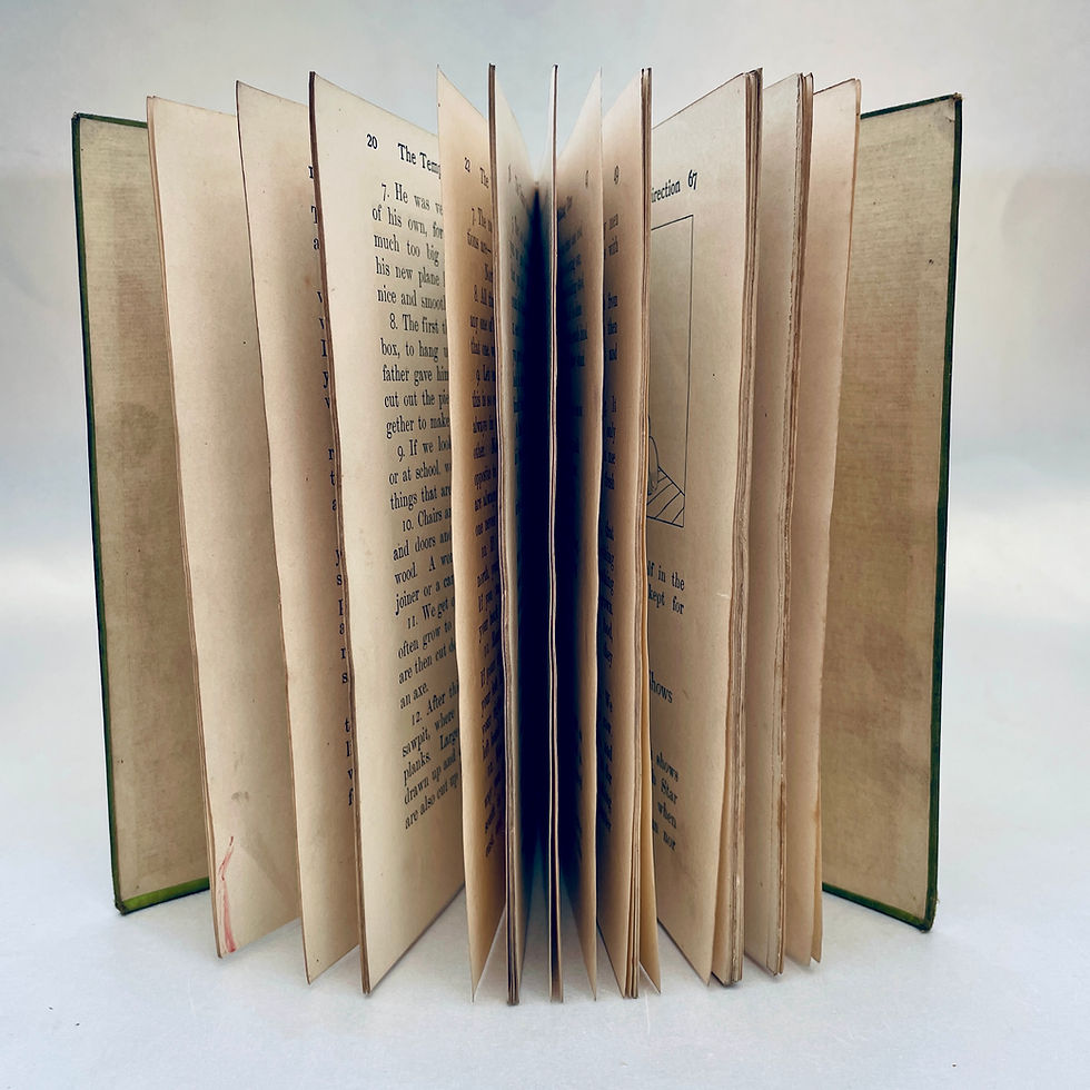 Miniaturbild: Book standing showing page edges and boards.