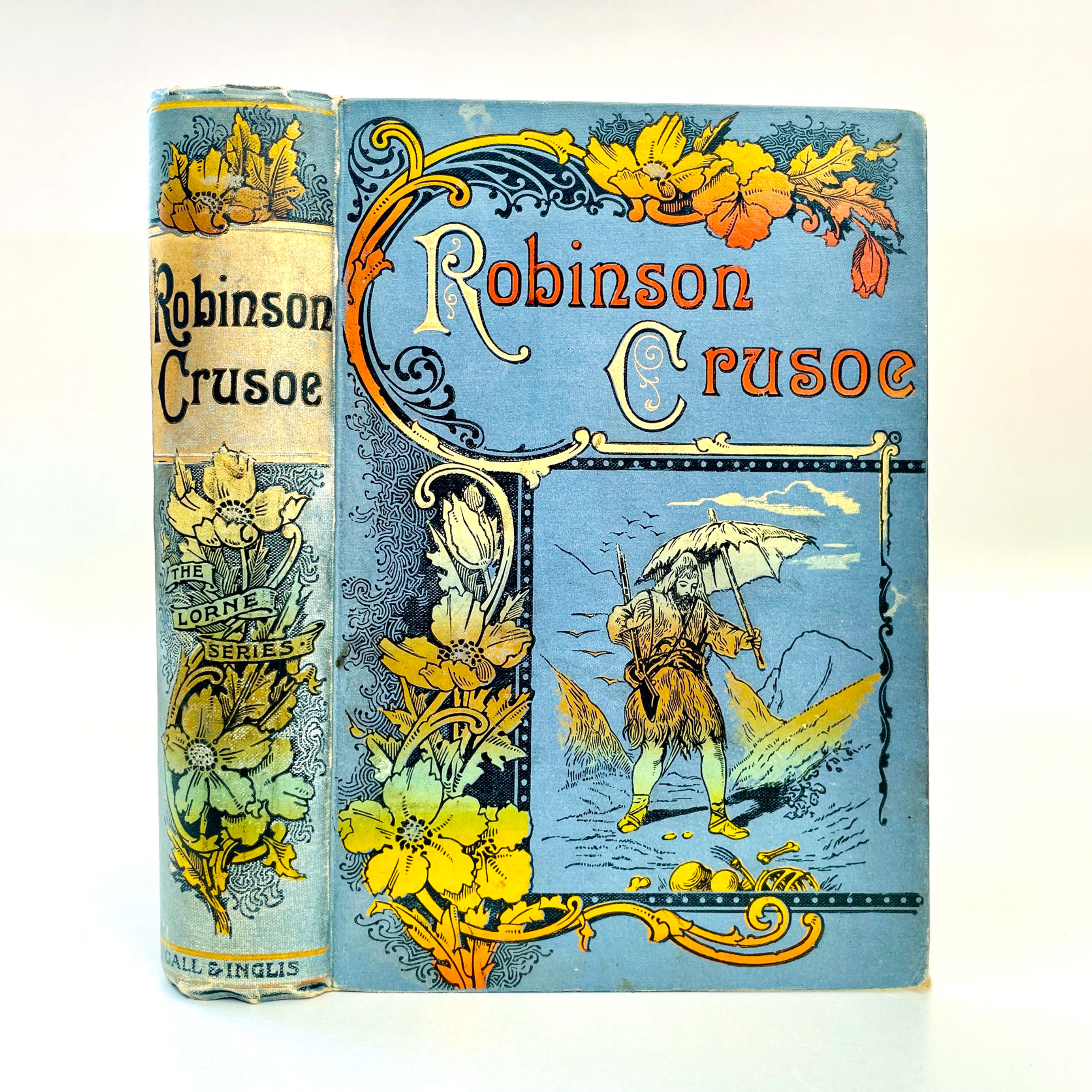 Robinson Crusoe by Daniel Defoe / c1875–1909 Illustrated Antiquarian Book