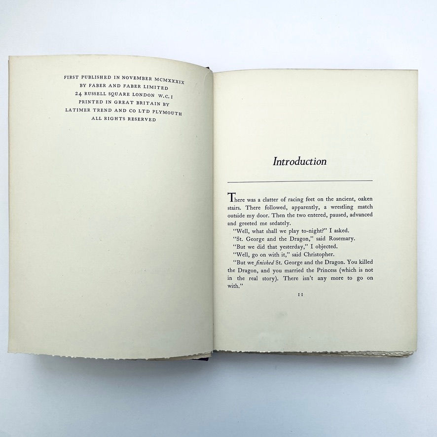 Miniaturbild: 1939 first published date page An Experiment with St George Faber and Faber