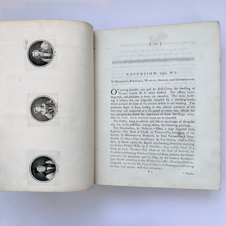 Thumbnail: Engraved plate facing page 11 from Excursion No 1 in Throsby's Leicestershire Views