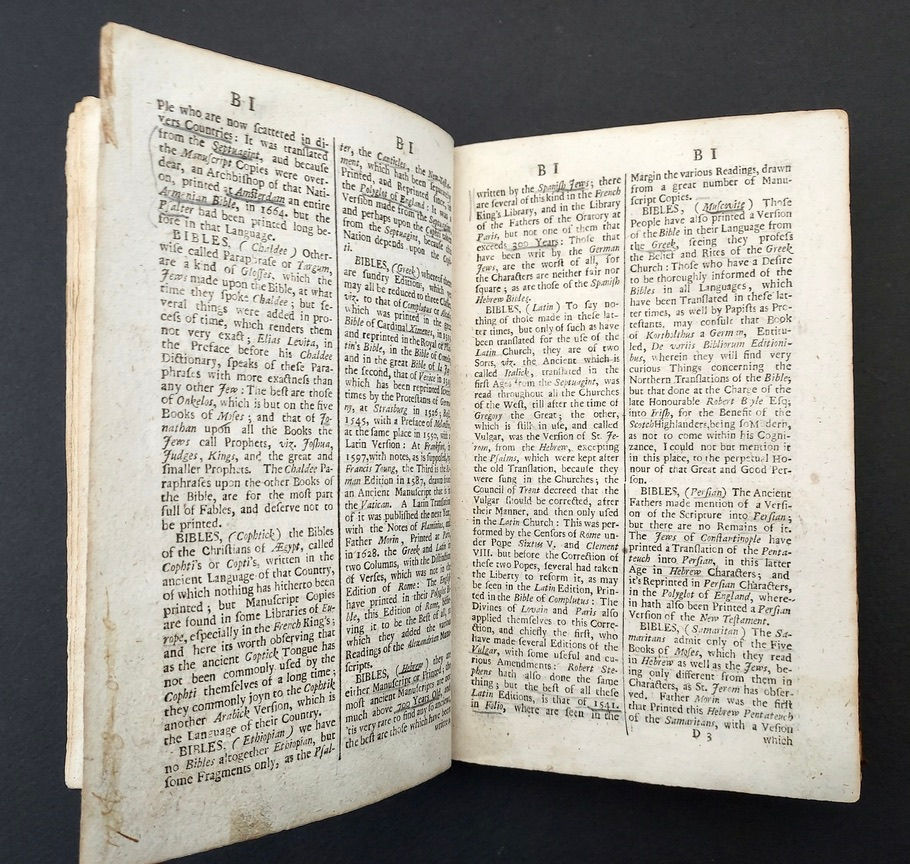 Miniature : 1704 1st Edition DICTIONARY OF ALL RELIGIONS Calf Leather RARE Antiquarian Book