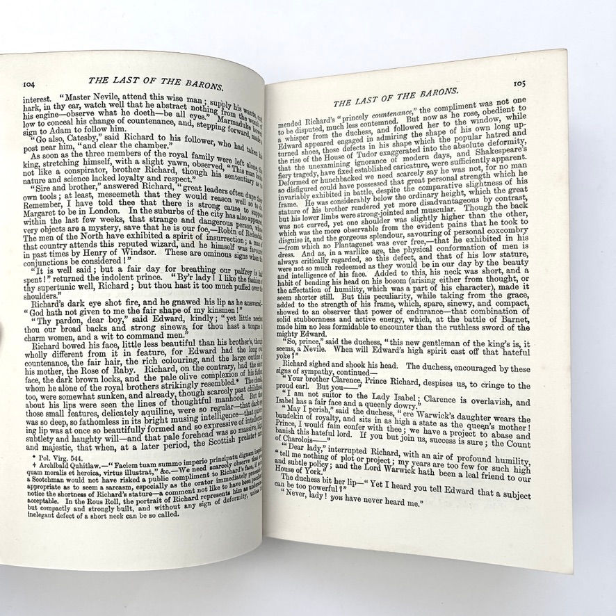 Miniature : Clean interior pages 104 and 105 of The Last of the Barons