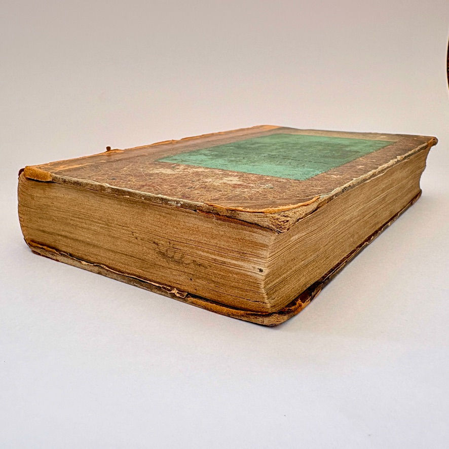 Bottom page edges of 1842 Opium War narrative by Bingham