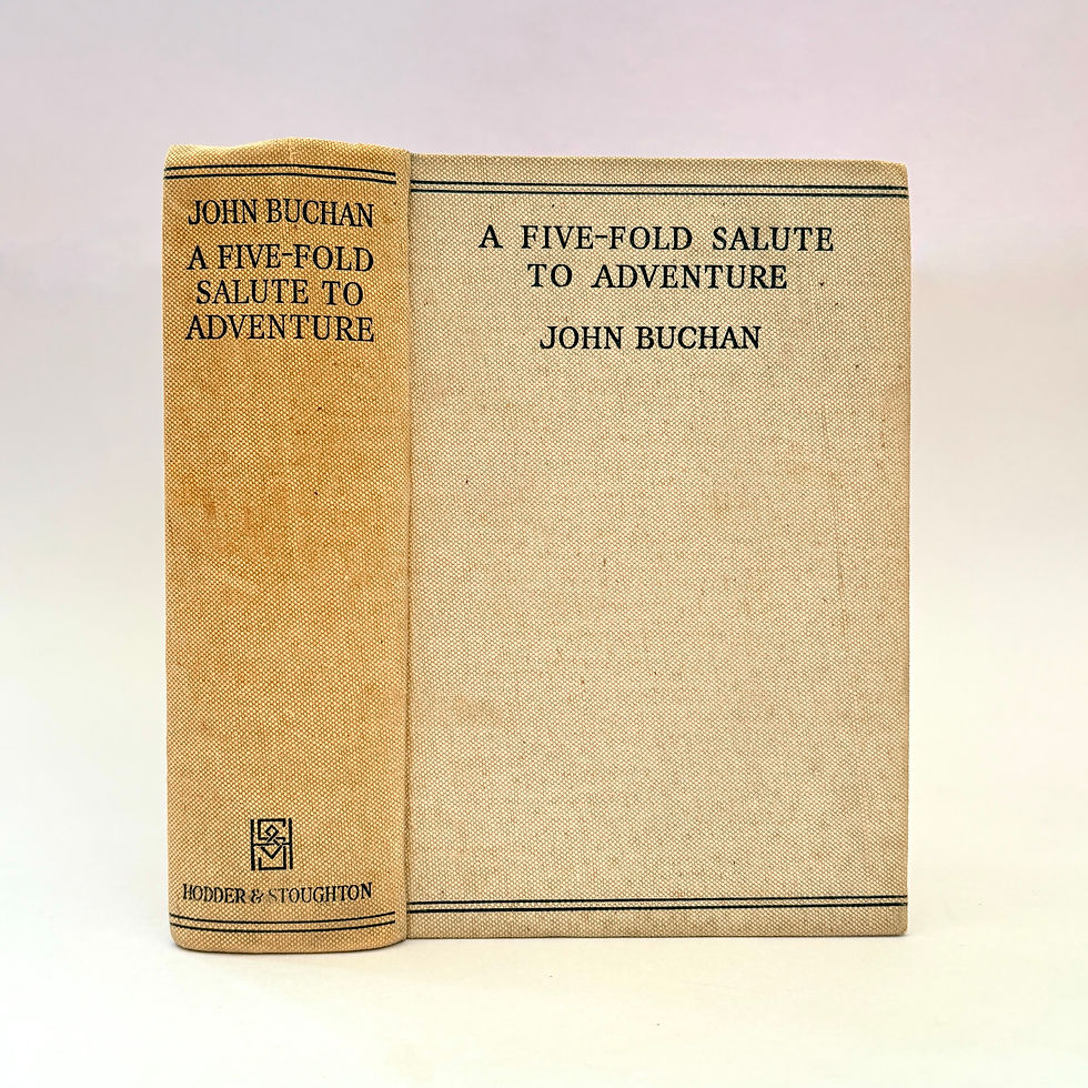 Five-Fold Salute to Adventure John Buchan 1939 first omnibus cloth binding