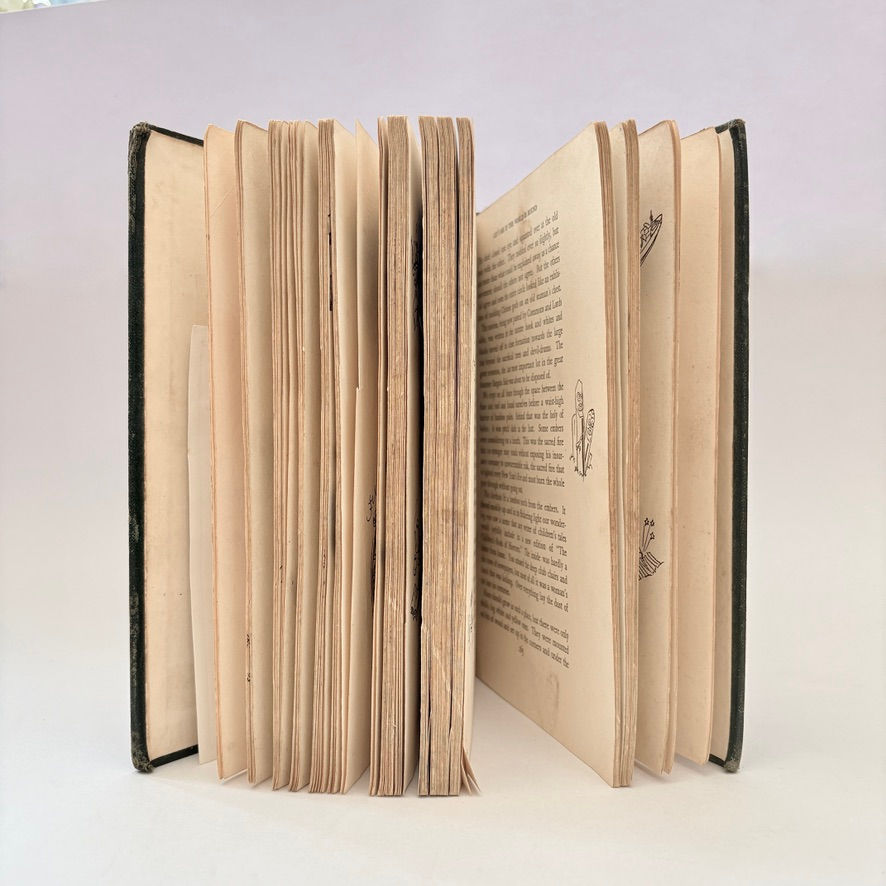 1944 Hakon Mielche travel book page edges showing age and maritime provenance copy