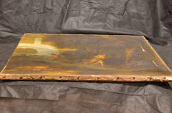 Пейзаж в процессе реставрации