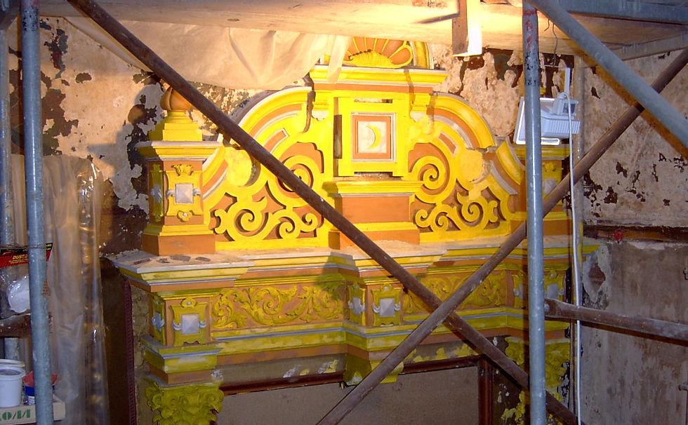 Восстановление позолоты в Юсуповском