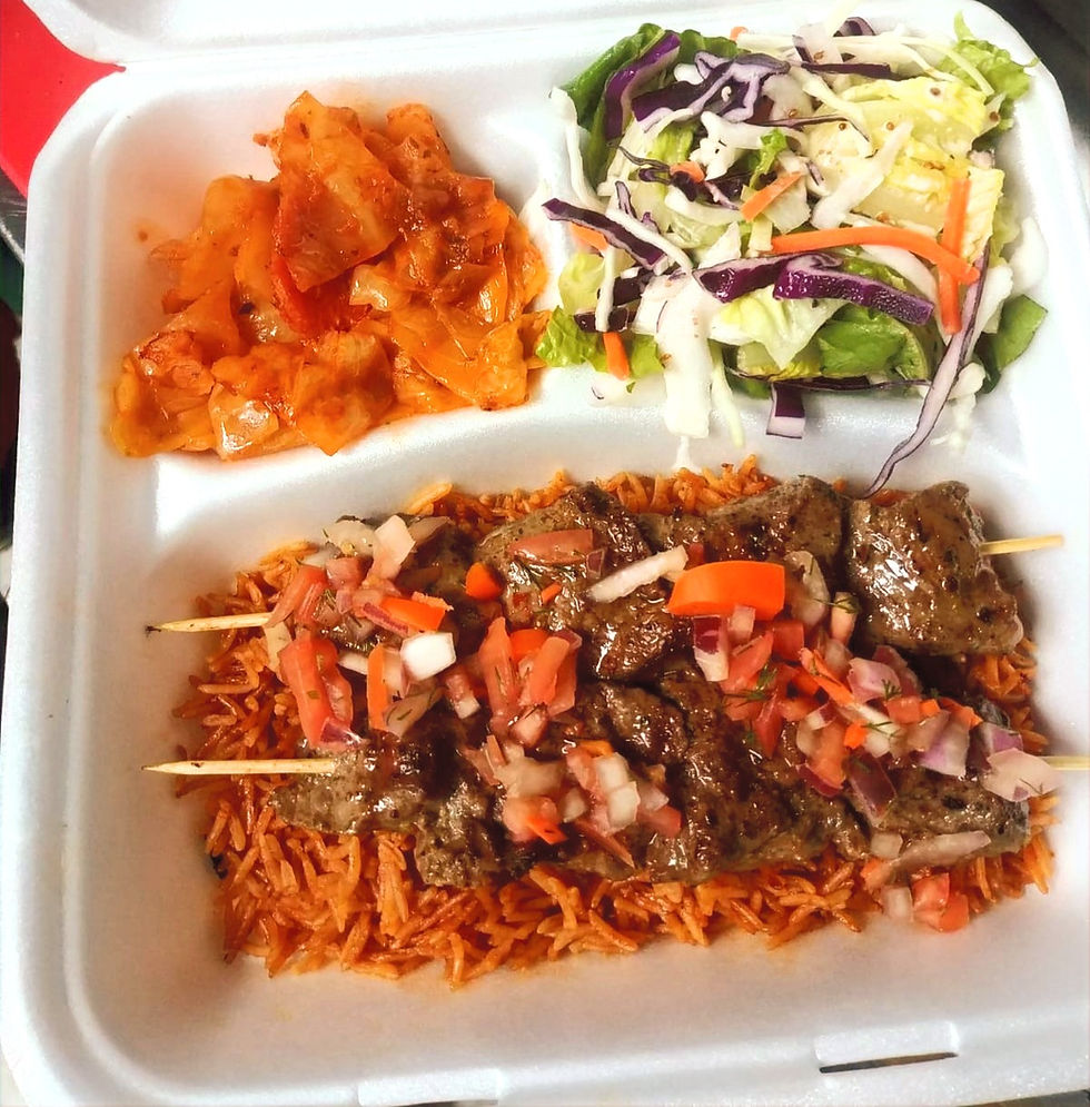 Arranged Food and Objects