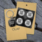 Contact Owner-Anhänger und runde Sticker im Bundle