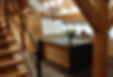 cuisine, escalier, bardage, cloisons, porte