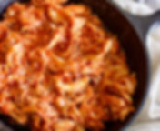 Chicken Tinga with Chipotle & Sweet Onion, Queso Fresco & Pickled Jalapeno