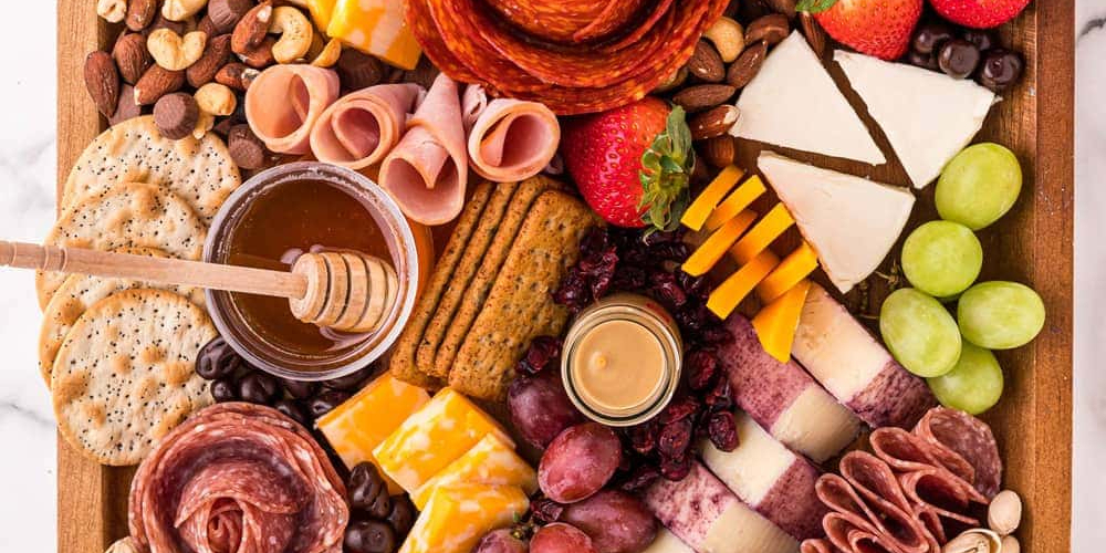 Arranged Food and Objects