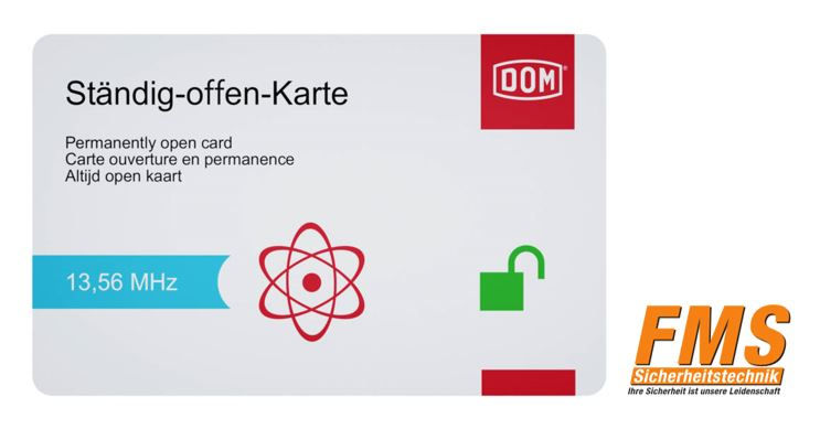 DOM I Ständig-Offen-Karte l MIFARE DESFire EV2 I 351977