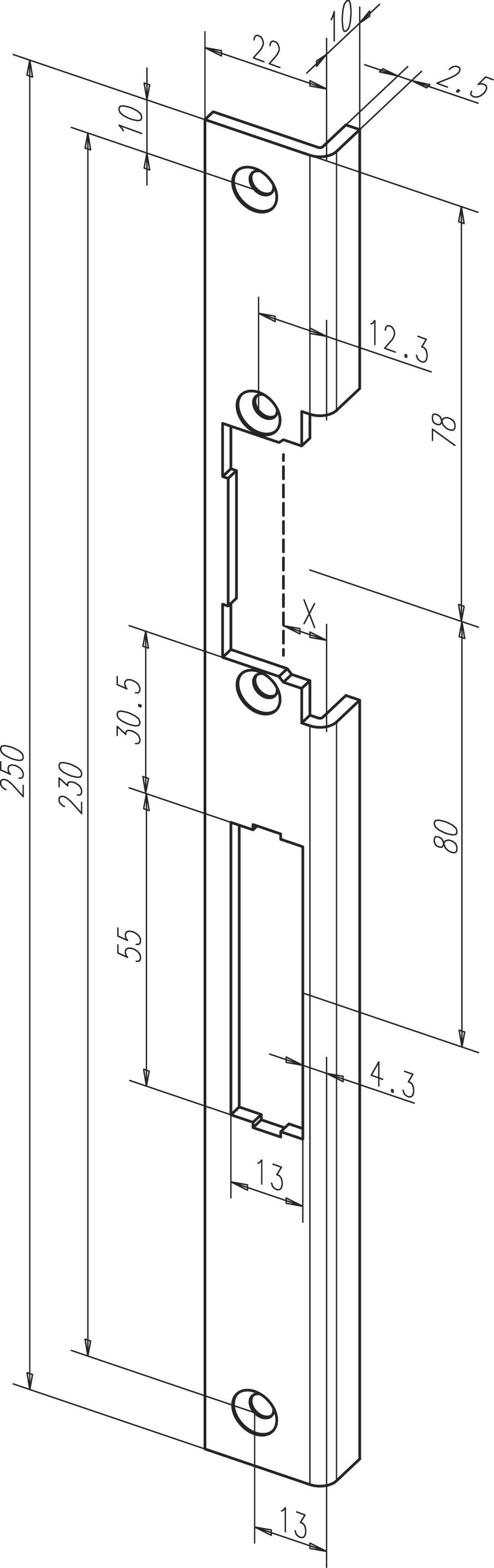 Winkel-Schliessblech I -------44B35-0# effeff-ProFix 2